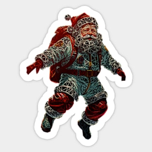 Space Santa Claus Sticker